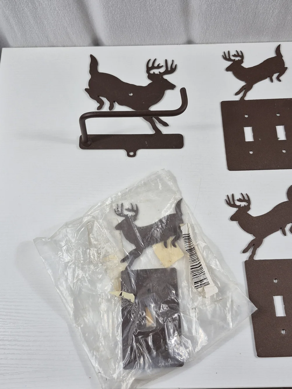 Rustic Jumping Deer switch plate covers set of 6...